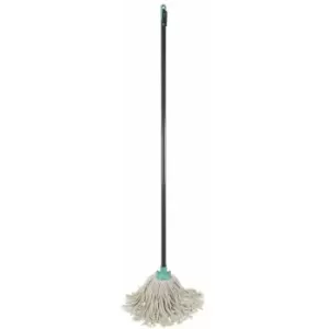 Image of JVL - Pure Cotton Traditional String Floor Mop, Turquoise