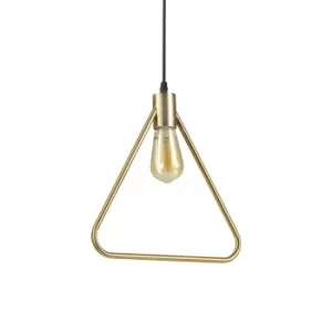 Image of Abc 1 Light Ceiling Pendant Antique Brass, E27