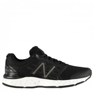 Image of New Balance 680v5 Mens Running Shoes - Black/White