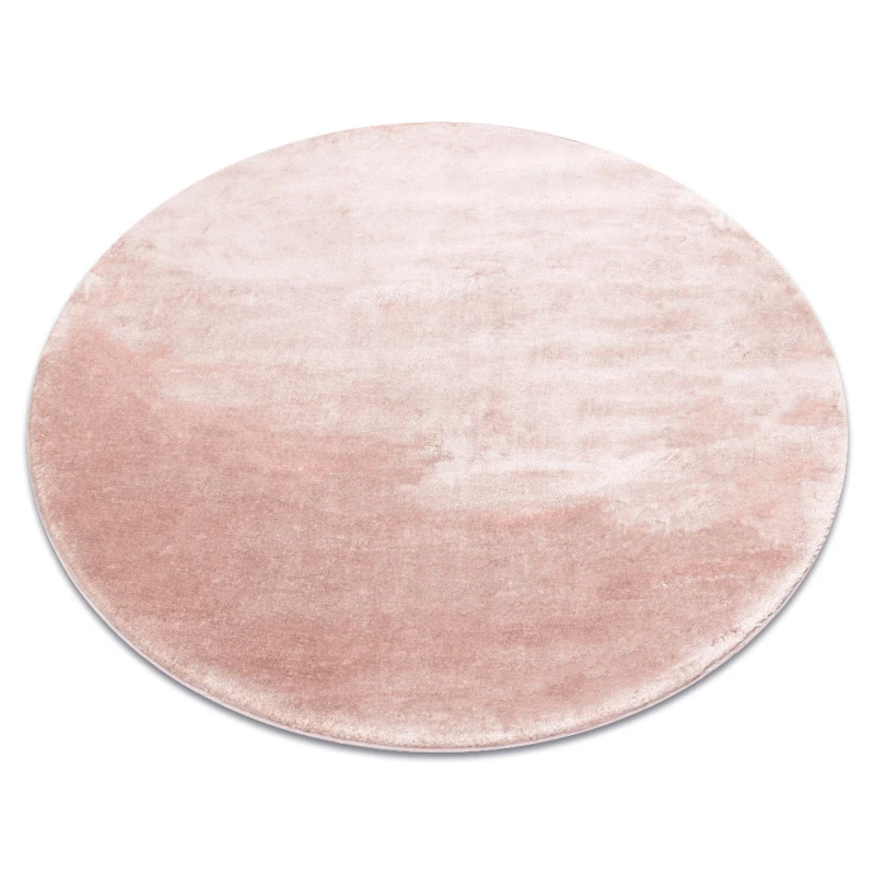Image of RugsX Visco Rug in Pink Size: 160cm diameter Pink Unisex 160cm diameter