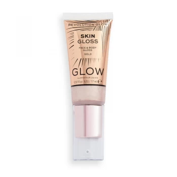 Image of Makeup Revolution Glow Face & Body Gloss Illuminator Gold