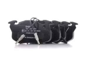 Image of DELPHI Brake pad set RENAULT,PEUGEOT,CITROEN LP490 1617247780,425272,425273 425499,1617247780,245050,424862,424865,424874,424878,425018,425033,425034