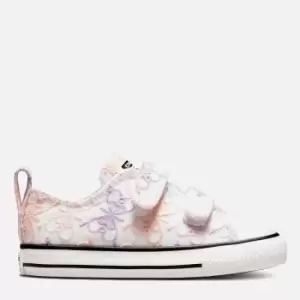 Image of Converse Toddlers Chuck Taylor All Star 2V Trainers - Pale Amethyst/Crimson Tint - UK 9 Kids