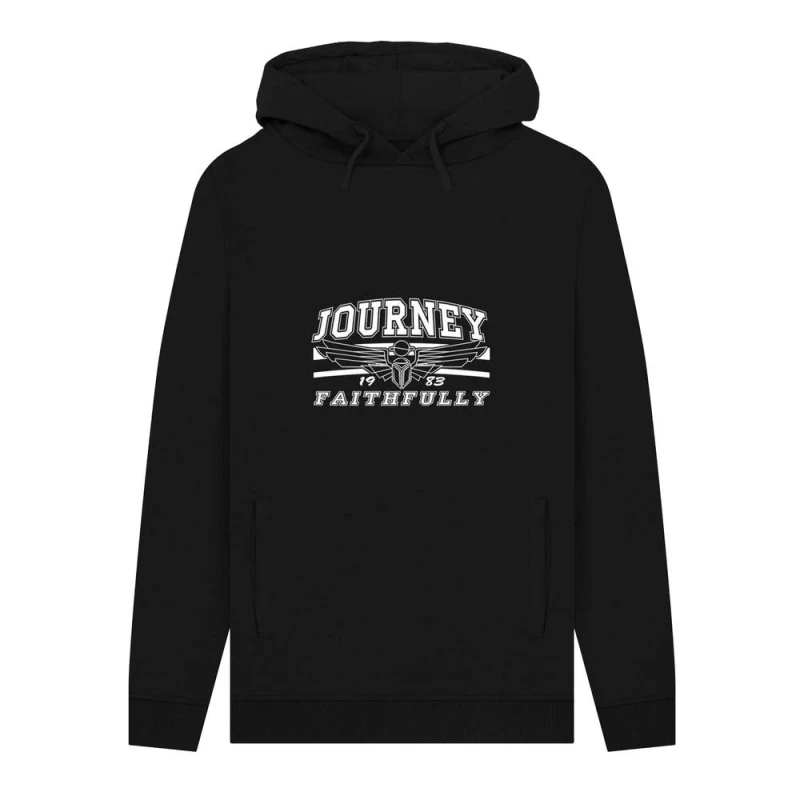 Image of Journey Mens Faithfully Graphic Hoodie in Black Size: Small Black Male S