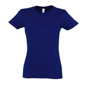Image of SOLS Womens/Ladies Imperial Heavy Short Sleeve T-Shirt (S) (Ultramarine)