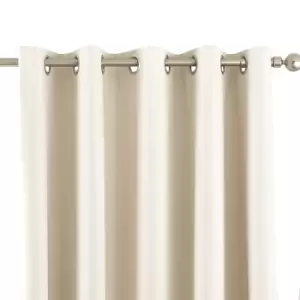 Image of Riva Home Eclipse Blackout Eyelet Curtains (46 x 72" (117 x 183cm)) (Ivory)