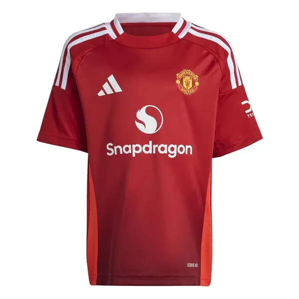 Image of adidas Manchester United Home Minikit 2024 2025 Infants Domestic Replica Minikits 2-3 Years Red 36824808125