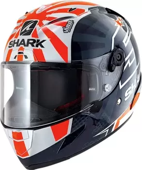 Image of Shark Race-R Pro Replica Zarco 2019 Helmet, black-white-red, Size S, black-white-red, Size S