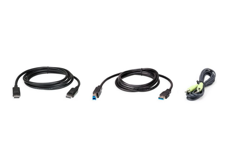 Image of Aten ATEN 2L-7D02UDPX3 KVM cable Black 1.8 m 2L-7D02UDPX3