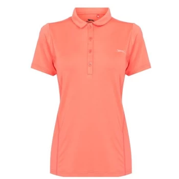 Image of Slazenger Plain Polo Shirt Ladies - Orange