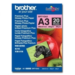 Image of Brother BP71G A3 Glossy Photo Printer Paper