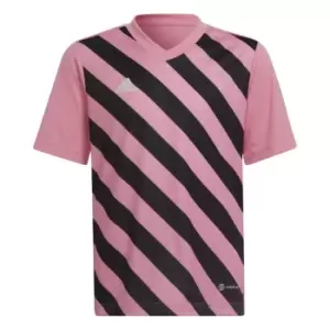Image of adidas ENT22 Graphic T Shirt Juniors - Pink