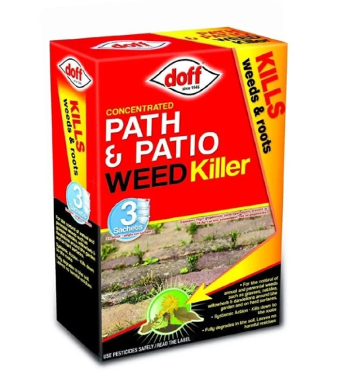 Image of Doff Concentrated Path & Patio Weedkiller 3 sachets F-FT-003-DOF