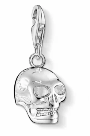 Image of Ladies Thomas Sabo Sterling Silver Charm Club Skull Charm 0362-001-12