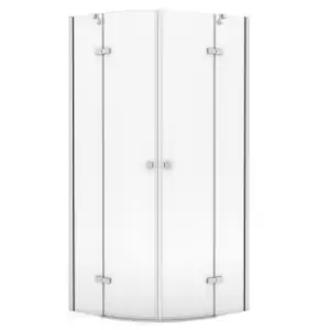 Image of Aqualux Frameless 8 Quadrant Shower Enclosure (Double Door) (800X800X2000mm) - Clear Glass