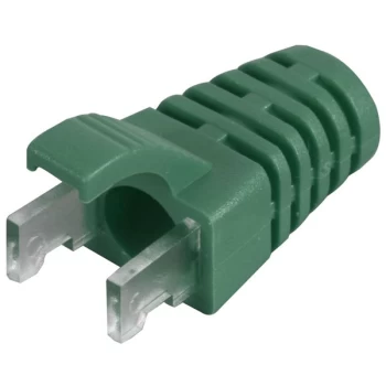 Image of TUK Ltd SPEEDY RJ45 PS6Gn#100 Green strain relief boot Cat 6 plug ...