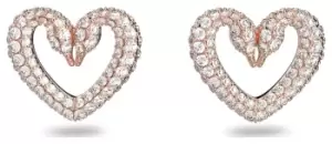 Image of Swarovski 5628659 UNA Rose-Gold Coloured Swan Neck Heart Jewellery