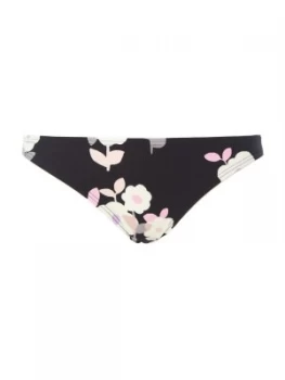 Image of Kate Spade New York Posey grove classic bikini bottom Black