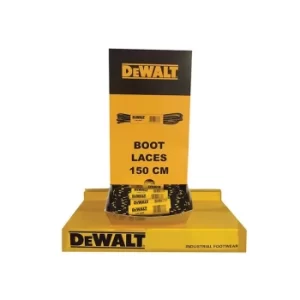 Image of DEWALT Polyester/Cotton Boot Laces 150cm In Dispenser (60 Pairs)