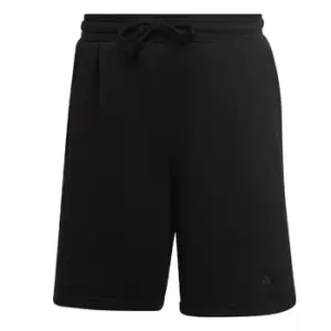 Image of adidas ALL SZN Fleece Shorts Womens - Black