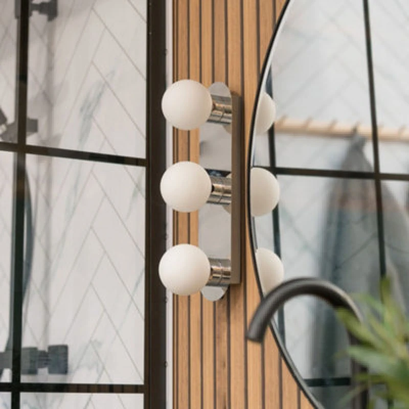 Image of ValueLights 3 Way Chrome Bathroom Ceiling Light (Flush) Metallic Silver unisex