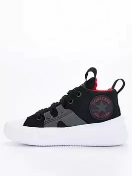 Image of Converse Chuck Taylor All Star Ultra Mid Childrens - Black/Grey, Size 11