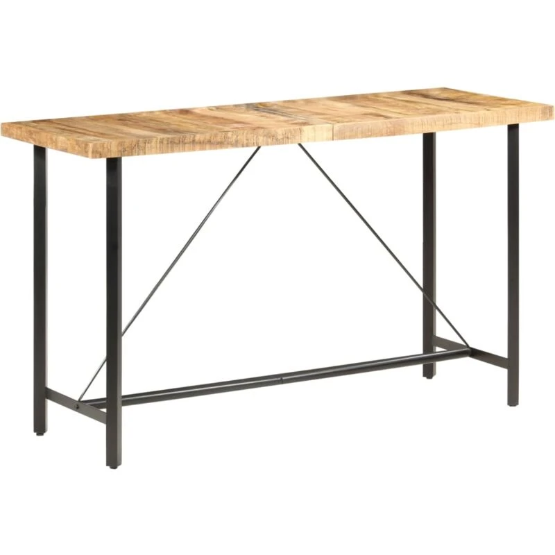 Image of VIDAXL Bar Table 180x70x107cm Rough Mango Wood Vidaxl 8719883827124