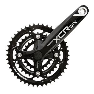Image of SR Suntour XCR6 Chainset Alloy/Steel 22/32/44T Black 175mm