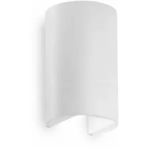 Image of White apollo 2-light wall light