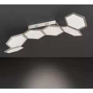 Image of Wofi Signe LED Ceiling Lamp - Nickel Matt Finished