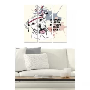 Image of MDF487722919 Multicolor Decorative MDF Painting (3 Pieces)