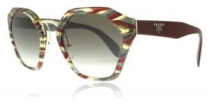 Image of Prada PR04TS Sunglasses Sheaves Bordeaux Green VAP0A7 55mm