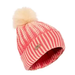 Image of Trespass Womens/Ladies Faded Knitted Hat (One Size) (Hibiscus Red)
