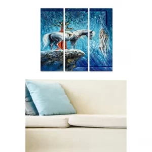 Image of MDF16419862 Multicolor Decorative MDF Painting (3 Pieces)