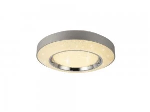 Image of LED Ceiling 24W, With Remote Control 3000K-6000K, 1680lm, Polished Chrome, Silver