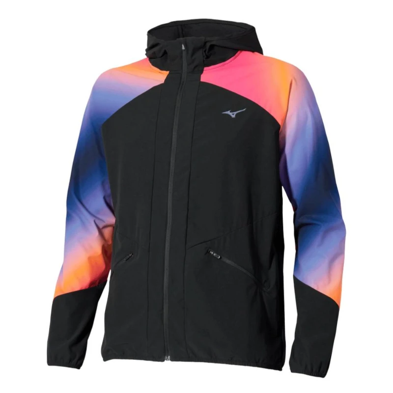 Image of Mizuno Active Alpha Hanabi Jacket Black Pink, Size S