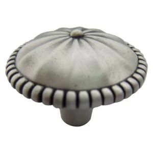 Image of BQ Pewter Effect Round Furniture Knob Pack of 1