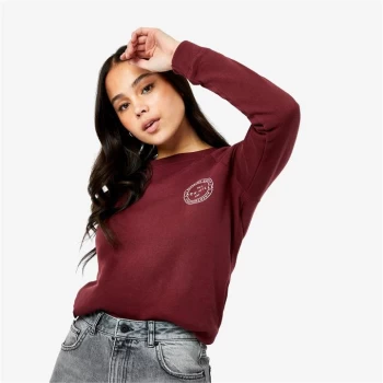 Image of Jack Wills Colby Lightweight Logo Sweatshirt - Damson