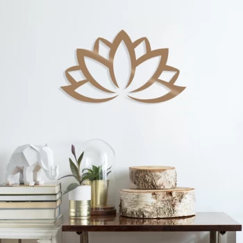 Image of Lotus Flower 2 - Copper Copper Decorative Metal Wall Accessory