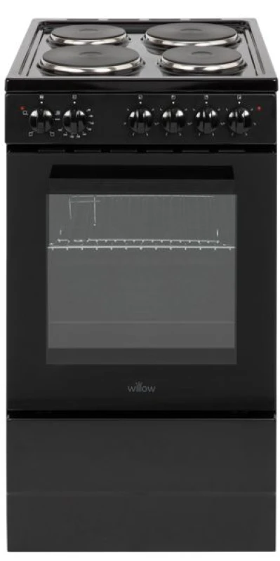 Image of Willow Willow WE50SSB 62L Freestanding Electric Cooker Single Cavity Cooker Black