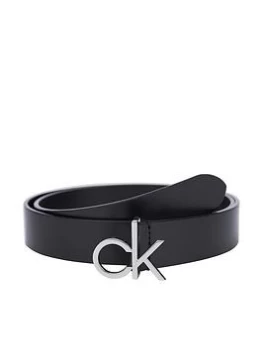 Image of Calvin Klein Logo Belt 30mm - Black, Size 90, Women