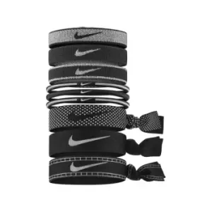 Image of Nike Mixed Ponytail Reflective 9PK Black