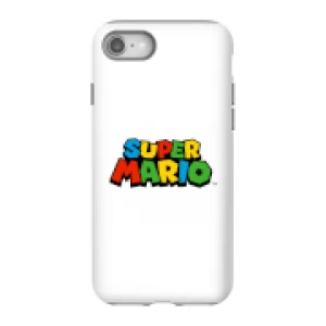 Image of Nintendo Super Mario Colour Logo Phone Case - iPhone 8 - Tough Case - Gloss