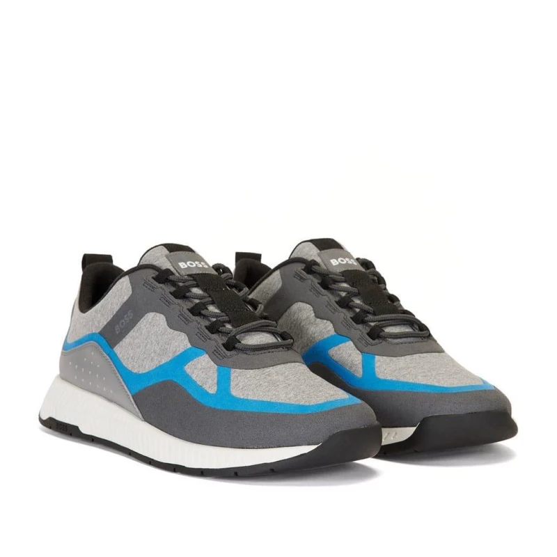 Image of Boss Titanium Running Trainers Blue male UK 5