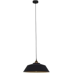 Image of Sienna Nove Dome Pendant Ceiling Lights Black Matt, Gold
