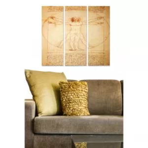 Image of MDF10262981 Multicolor Decorative MDF Painting (3 Pieces)