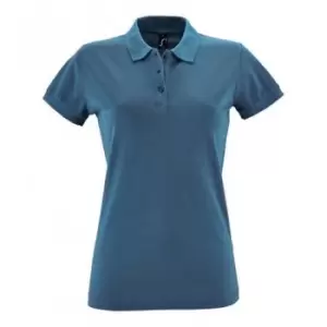 Image of SOLS Womens/Ladies Perfect Pique Short Sleeve Polo Shirt (XXL) (Slate Blue)