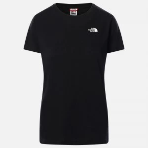 Image of The North Face Womens Simple Dome Short Sleeve T-Shirt - TNF Black - L