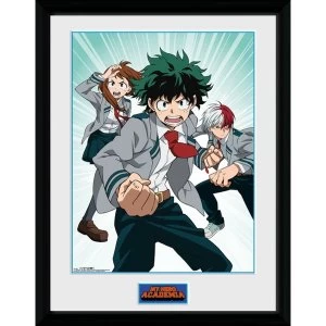 Image of My Hero Academia Trio Framed Collector Print