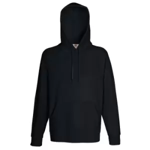 Image of Fruit Of The Loom Mens Lightweight Hooded Sweatshirt / Hoodie (240 GSM) (2XL) (Black)